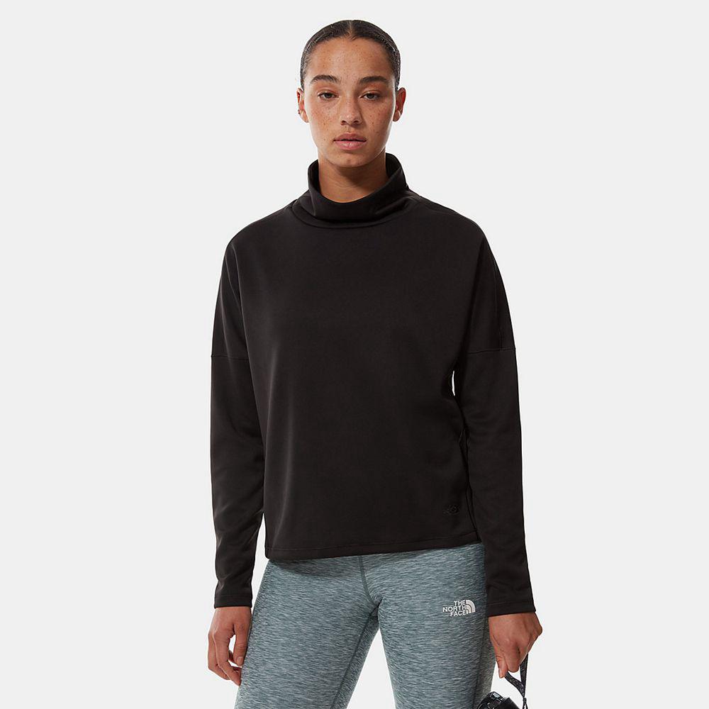 The North Face Active Trail Basin Funnel Neck Γυναικεια Active Tops - Μαυρα (KCRH09257)